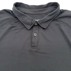 Rhone Men's Short Sleeve Solid Black XXL 2XL Stretch Performance Golf Polo Shirt